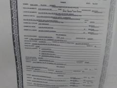 Acta de defunción de una trabajadora a causa del COVID-19. Fotografía: Omar Uriel Azpeitia Saldaña.
