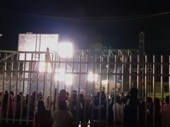 Escenario durante festejo de San Judas Tadeo en SLP.