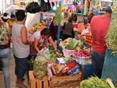 Potosinos realizan compras en vísperas de Noche Buena. Fotografía: Salvador Hernández.