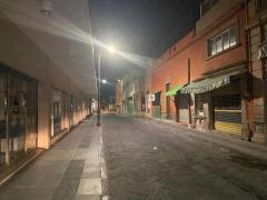 Centro Histórico de SLP luce vacío y en silencio a 10 meses de pandemia. Fotografía: Noticieros San Luis Potosí.