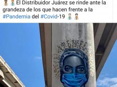Publicación sobre mural Grandes Héroes. Mural: Ten fe. Injuve SLP.