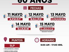 Flyer Vacunación COVID-19 San Luis Potosí y Soledad Graciano Sánchez.