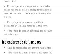 Noticia sobre semáforo de los estados.