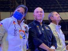 Candidatos durante cierre de campana colación Sí por San Luis Potosí. Código San Luis.