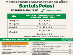 Infografía: Jornada de Vacunación COVI-19. Primera dosis a personas de 40 y más y embarazadas mayores de 18 años.