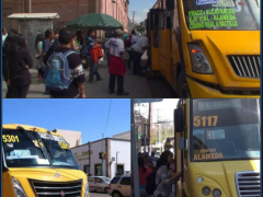 Transporte público. Nota sobre situación del transporte público en SLP. Facebook Omar Niño San Luis.