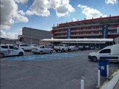 Estacionamiento durante jornada de vacunación, Estadio Alfonso Lastras. Facebool Gobierno Municipal SLP.
