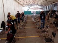 Asistencia en el Alfonso Lastras. Facebook Gobierno Municipal de San Luis Potosí.