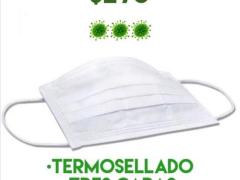 Flyer Cubrebocas caja con 50.