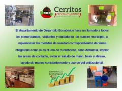 Comunicado, Departamento de Desarrollo Económico, Gobierno Municipal de Cerritos, 2018-2021.