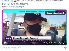 Video de entrevista a policía.
