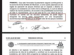 Acuerdo firmado el 18 de julio. Fotografía: El Heraldo de Tabasco.