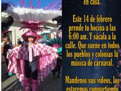 Convocatoria a la celebración de un carnaval adaptado a las medidas sanitarias.