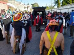 Carnaval como parte de cortejo fúnebre. Fotografía: Miguel Ángel Lara.