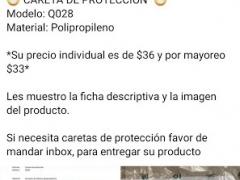 Venta de caretas de protección ante COVID-19. Facebook Gente de Papalotla.