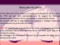 Anuncio de la Parroquia Mazatecochco.