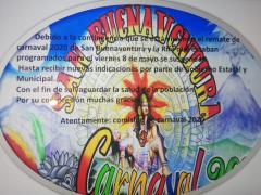 Aviso sobre la suspensión del carnaval.