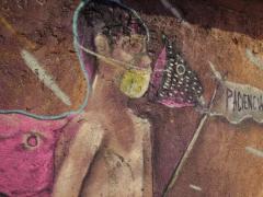 Paciencia, detalle de mural, Calle E. Carranza 60, Barrio de Xaltipa, Papalotla, Tlaxcala. Fotografía: Joshua Vázquez Rugerio.