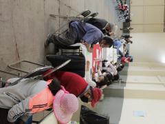 Mesas de registro, Papalotla, Tlaxcala. Fotografía: Joshua Vázquez Rugerio.