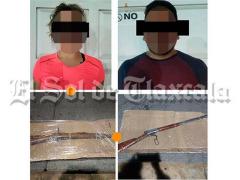 Presuntos responsables del robo. Fotografía: El Sol de Tlaxcala.