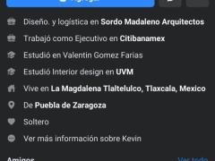 Perfil de Kevin Meléndez. Facebook: Dulce Angélica Domínguez Solis.
