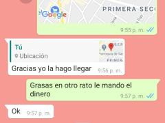 Conversación con estafador. Facebook: Elías Rosas.