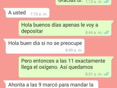 Conversación con estafador. Facebook: Elías Rosas.