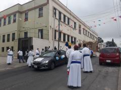Peregrinación de San José en auto por parte de diferentes parroquias y el Seminario Conciliar de Tampico. Fotografía: Felipe de Jesús Szymanski Martínez.