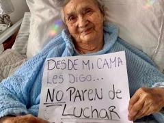 Paciente con mensaje esperanzador, resposteada por enfermera. Captura: Felipe de Jesús Szymanski Martínez.