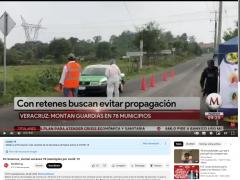 Nota sobre cierre de municipios en Veracruz.