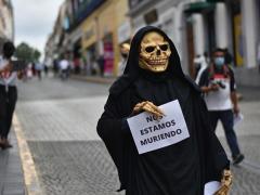 La "Muerte" en Xalapa. Fotografía: Formatosie7e.