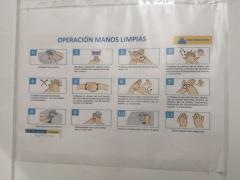 Infografía "Operación Manos limpias", Coppel Xalapa. Fotografía: María del Rosario Delgado Escudero.