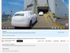 Noticia sobreafectaciones en el puerto de Veracruz. Televisa Veracruz.