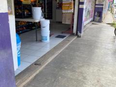 Medidas de prevención implementadas, por "Super Heidi Ticul", Yucatán. Fotografía: Valeria Margarita Carrillo Cervantes