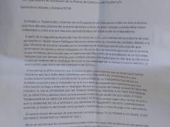 Carta de operadores al Gobernador del Estado de Yucatán. Fotografía: Telesur Yucatán.