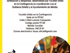 Cartel Campaña de Procuración de Recursos, por Yucatán Unido en la Contingencia. Facebook Súper Akí.