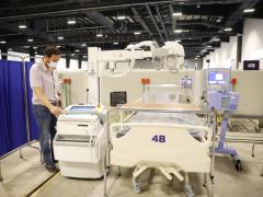 Revisión de equipo para apertura de hospital COVID en Yucatán.