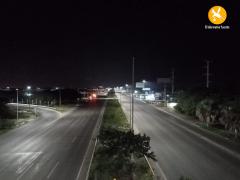 Avenidas vacías por toque de queda y restrucciones vehiculares. Fotografía: El Informativo Yucatán.