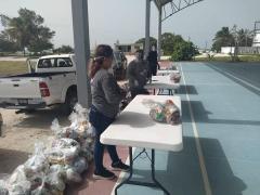 Medidas de prevención y apoyo, Las Coloradas. Fotografía: Facebook H Ayuntamiento Constitucional de Río Lagartos Yucatán.