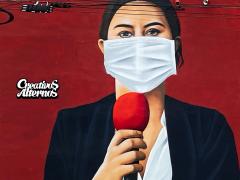Mural dedicado a una reportera, Archivo General del Estado de Yucatán. Fotografía: Colectivo Creativos Alternos.