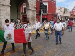 Marcha de toreros y trabajadores de plazas de toros. Fotografía: Valentina Boeta Madera.