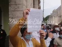 Manifestación de toreros y trabajadores de plazas de toros. Fotografía: Valentina Boeta Madera.