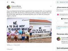 Publicación de Barda 11: Né, ¿ya te dije hoy que te quiero mucho?, por proyecto Enamora Mérida.