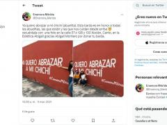 Publicación de Barda 12: Ya quiero abrazar a mi chichí, por proyecto Enamora Mérida.