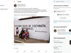 Publicación de Barda 15 Tú, yo, unos tacos de cochinita, piénsalo..., por proyecto Enamora Mérida.