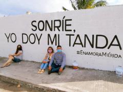 Barda 16: Sonríe, yo doy mi tanda (Calle 5-A). Fotografía: Enamora Mérida.