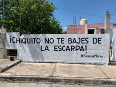 Barda 28: ¡Chiquito no te bajes de la escarpa¡. Fotografía: Enamora Mérida.