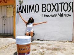 Barda 44: ¡Ánimo boxitos!. Fotografía: Enamora Mérida.