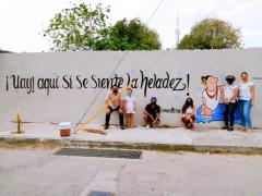 Barda 48: ¡Uay, aquí sí se siente la heladez!. Fotografía: Enamora Mérida.