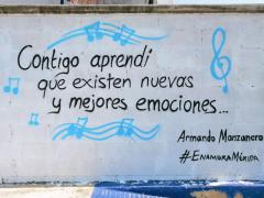 Barda 58: Contigo aprendí que existen nuevas y mejores emociones... Armando Manzanero. Fotografía: Enamora Mérida.